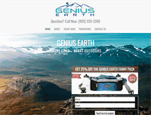 Tablet Screenshot of geniusearth.com